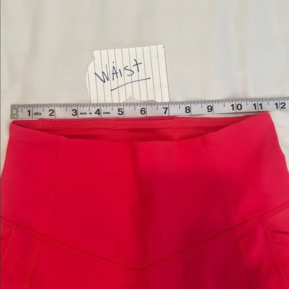 Lululemon sz6/S see size chart hot pink leggings with side and waist pockets GUC